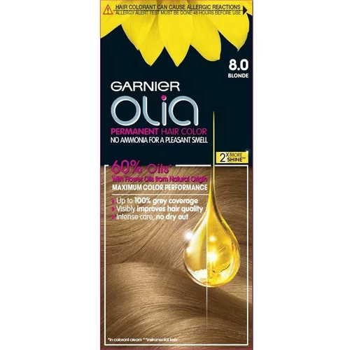 Garnier barva za lase - Olia Permanent Hair Color - 8.0 Blonde