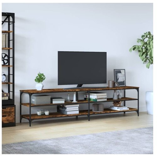  TV omarica dimljeni hrast 200x30x50 cm inženirski les Cene