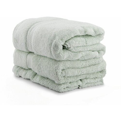 colorful - light water green light green towel set (3 pieces) Slike