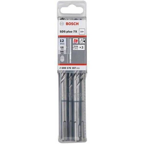 Bosch hamer burgija sds plus-7X 2608576187/ 12 x 100 x 165 mm Cene