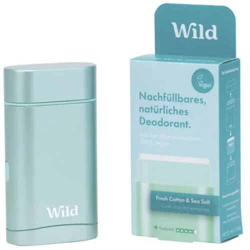 WILD Deodorant Refill Fresh Cotton &amp;amp; Sea Salt - 40 g Slike