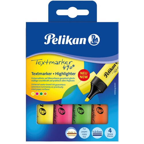 Pelikan Označevalec teksta Textmarker 490, 4 kosi Slike
