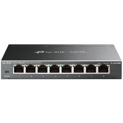 Switch TP-Link TL-SG108E 8-portni Gigabit Easy Smart , 8 x 10/100/1000Mbps RJ45 portova, MTU/Port/Tag-based VLAN, QoS, IGMP Snooping, Port Mirro Cijene