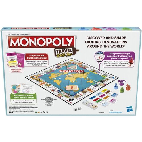 Hasbro NAMIZNA DRUŽABNA IGRA MONOPOLY - TRAVEL WORLD TOUR Slike