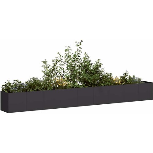VidaXL Sadilica crna 360x40x40 cm od hladno valjanog čelika Slike