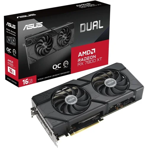 Asus DUAL RX 7800 XT OC 16GBAMD Radeon 7800 XT OC16GB GDDR6 256bit;HDMI,3xDP