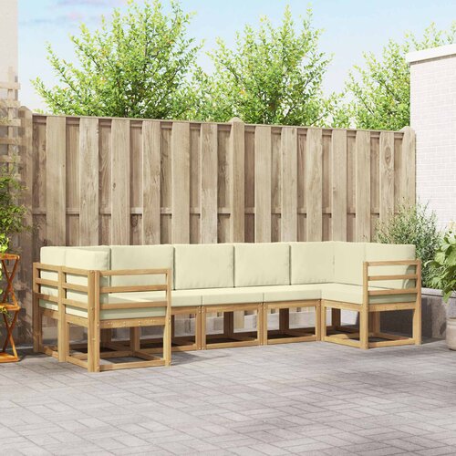  Set vanjskih sofa 7 kom. Bijela i krem Cene
