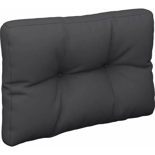 Jastuk za palete crni 60 x 40 x 12 cm od tkanine