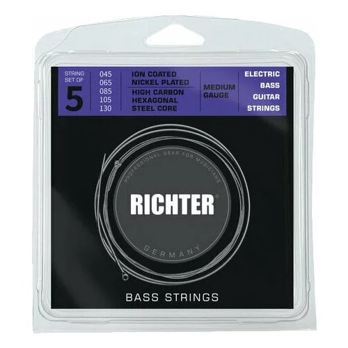 Richter Ion Coated Electric Bass 5 Strings - 045-130