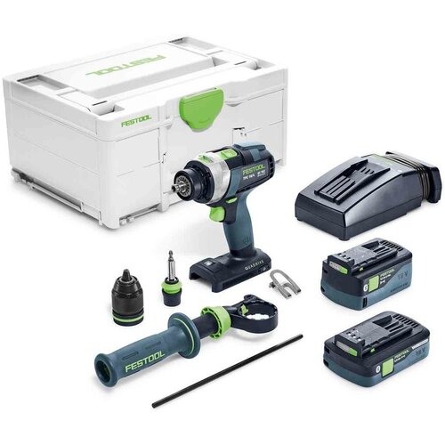 Festool Baterijska bu&scaron;ilica-odvrtač QUADRIVE TPC 18/4 5,0/4,0 I-Plus, F 577651 Cene