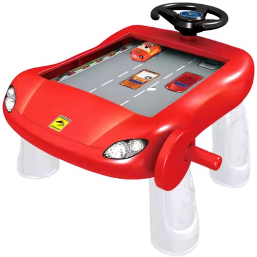 Lean Toys Barvita miza za simulacijo vožnje rdeča Slike