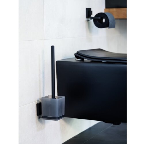 Wenko Crna plastična samoljepljiva WC četka Quadro &amp;ndash; Slike