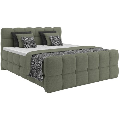 Premium Living Postelja Boxspring Brisbane, Zelena, 180x200 Slike