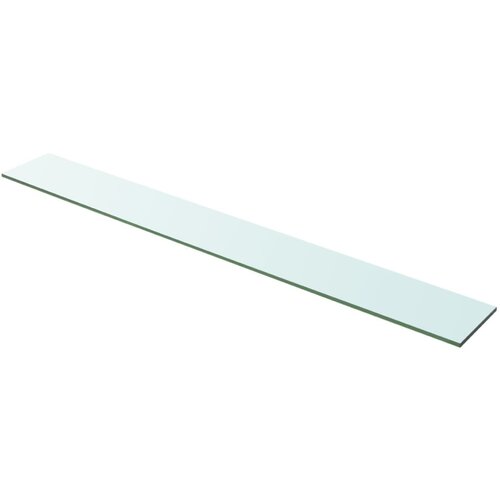 VidaXL Polica Prosojno Steklo 100x12 cm, (20765258) Slike
