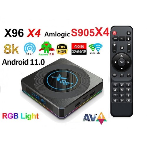 Amedia x96 X4 4GB/64G S905X4 WiFi 2.4/5GHz Android 11 KODI Slike