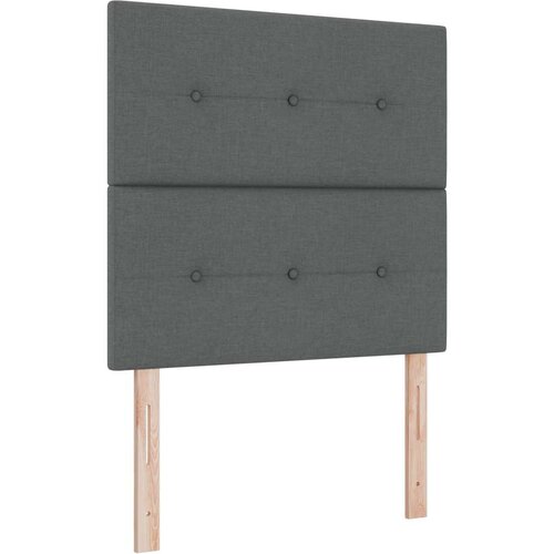 LED Uzglavlje Tamno Sivo 80 cm Tkanina Slike