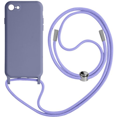 AVIZAR iPhone SE 2022, 2020 in 8, 7 Semi-rigid etui na vrvico z mehko notranjostjo, vratnim ovratnikom - Lavender, (20631828) Slike