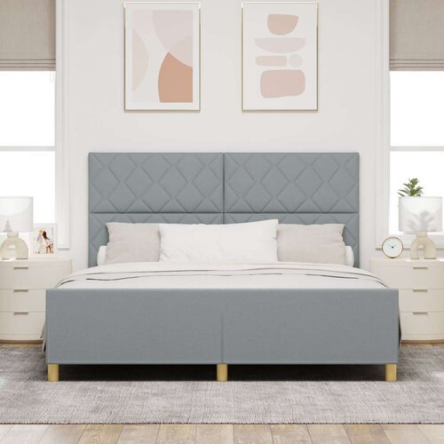 vidaXL Krevet u svjetlosivoj boji  180x200 cm  Tkanina Cijene