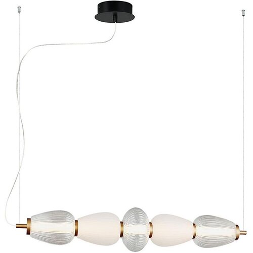  LED luster na sajli SHINY LED/23W/230V bela/zlatna Slike
