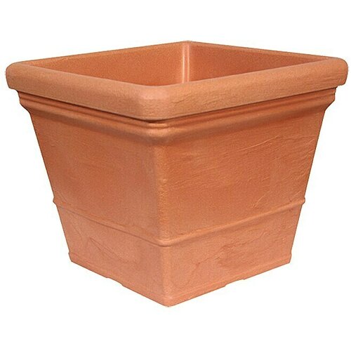 GELI Kvadratna posuda za biljke (Vanjska dimenzija (D x Š x V): 50 x 50 x 43 cm, Plastika, Terakota) Cijene