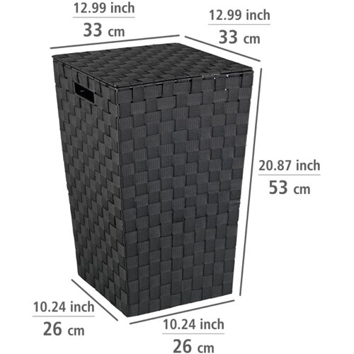 Wenko crna ko&amp;scaron;ara za ve&amp;scaron;o Adria, 48 l Slike