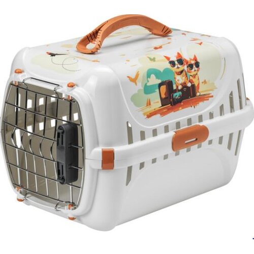 Moderna Transporter za mačke Trendy Runner Indy&amp;amp;Louise Spring Lock Door, Beli Slike