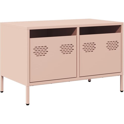 Maison Chic TV omarica - TV enota - Televizijska omarica roza 68x39x43,5 cm hladno valjano jeklo, (21700263) Slike