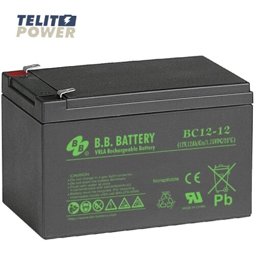 BB Tech Akumulator 12V 12Ah BC12-12 BB Battery terminal T2 Slike