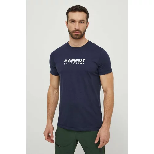 Mammut Športna kratka majica Core mornarsko modra barva