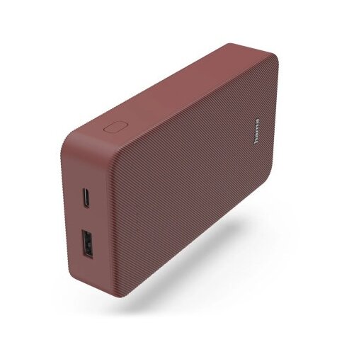 Hama powerpack color 20, 20000mah, crvena 2 izlaza usb-a, usb-c ( 201717 ) Cene