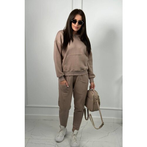 Kesi Insulated set sweatshirt + pants beige Slike