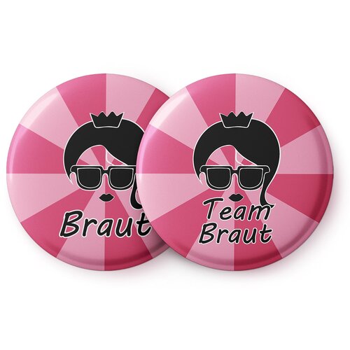 Spielehelden Značke Braut Vintage pink Dekliščina 12 značk 5,6 cm izjemno velike Darilo za dekliščino Cene