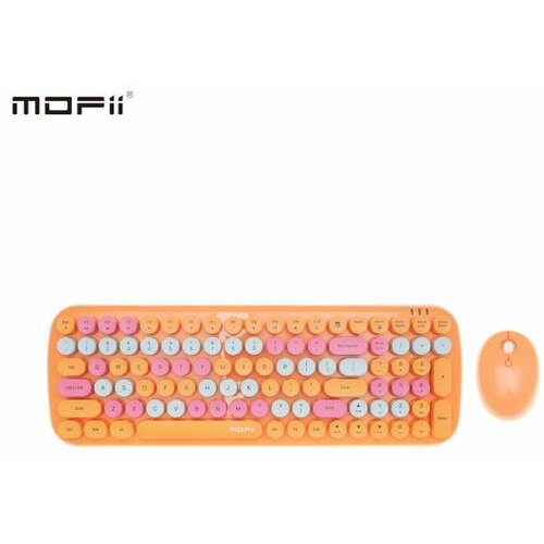 MOFII wl candy set tastatura i miš u narandžastoj boji Slike
