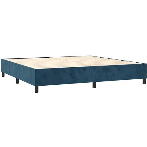  Krevet box spring s madracem LED tamnoplavi 200x200 cm bar&amp;scaron;un Slike