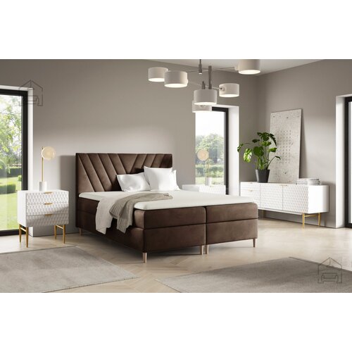 Meble Gru&amp;scaron;ka Boxspring postelja Beno - 200x200 cm Slike