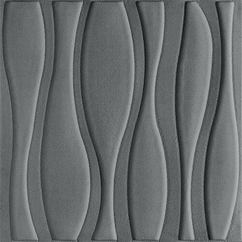 3D Samolepljive tapete - Soft roll talasi siva ( 041 ) Slike