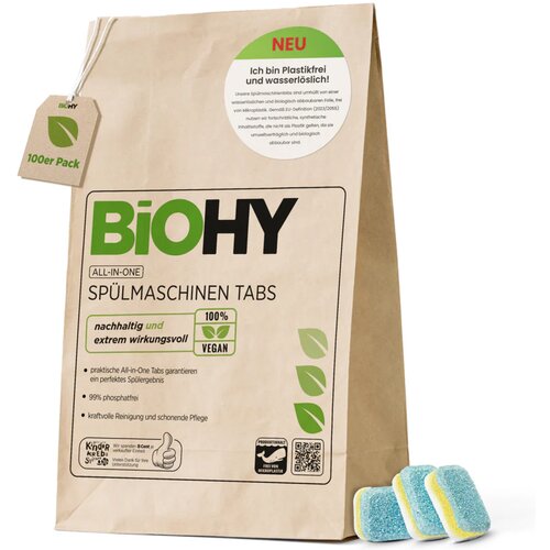 BiOHY Tablete za pomivalni stroj All-in-One - 100 k. Slike