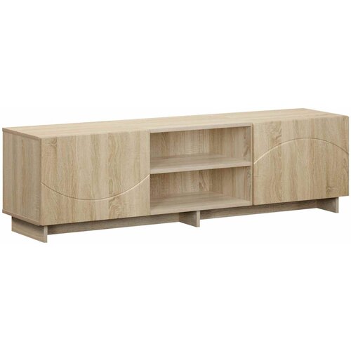 TV stalak 140 x 34,5 x 40 cm Hrast sonoma Konstruirano drvo Slike