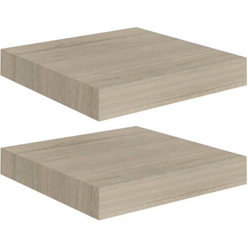 Maison Chic 2 kosi Stenske Police - Viseče police barva hrasta 23x23,5x3,8 cm MDF, (21793742) Slike