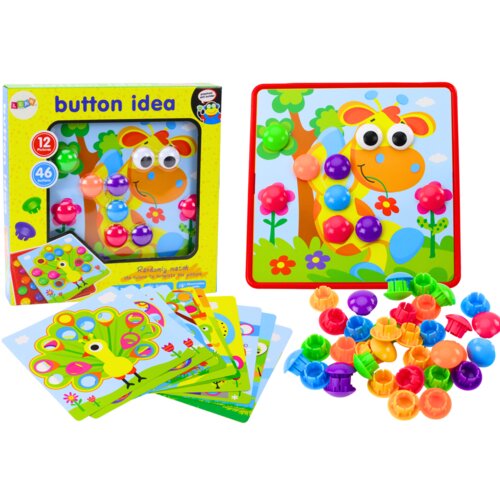 Slagalica sa šarenim gumbima za dovršavanje 12 slika Cijene