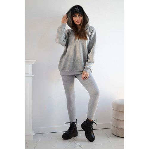 Kesi Set of 3-in-1 sweatshirt, top and leggings in gray Cijene