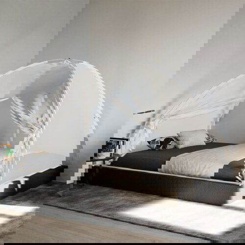 vidaXL Komarnik mongolski z vrati 220 mreža črna 200x180x135 cm Cene