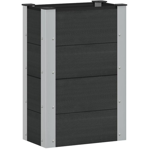 vidaXL Vrtna visoka greda Črna 50 x 30 x 72 cm, (5000287808) Cene