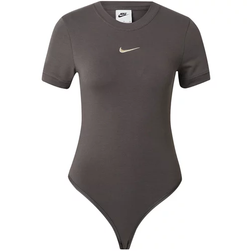 Nike Sportswear Bodi majica bež / barva blata