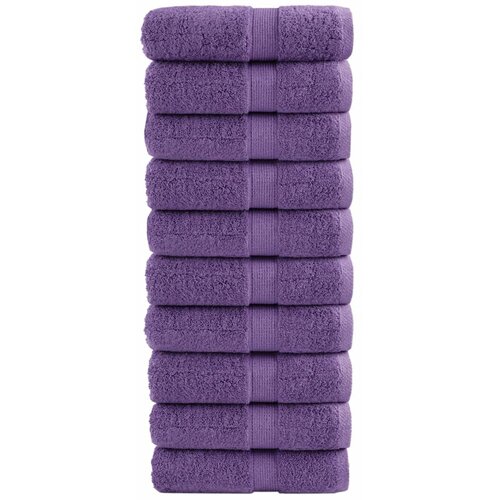 vidaXL Premium ručnici za goste SOLUND 10 kom. ljubičasti 30x50 cm 600 g/m² - Ljubičasta 30 x 50 cm 10 Cene