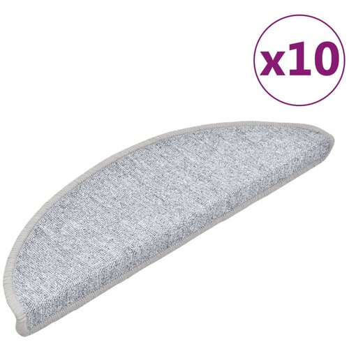 Maison Chic Preproga, Ruge za stopnice 10 kosov 56x17x3 cm svetlo sive, (22120839) Cene