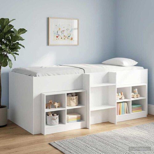  Kreveta za visoko spavanje djece 2 pcs Bijela 90 x 200 cm Cijene
