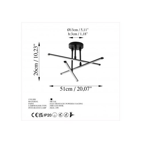Opviq luster ledflower 13649 Slike