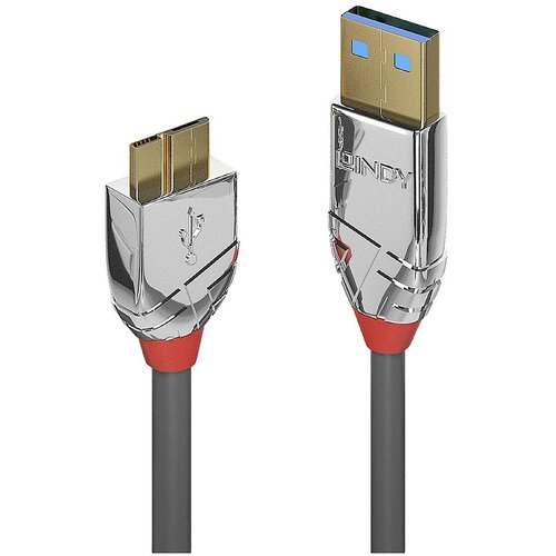 Lindy USB kabel USB 3.2 gen. 1 (USB 3.0) USB-A vtič\, USB-mikro-B 3.0 vtič 3.00 m siva 36659, (20416552) Cene