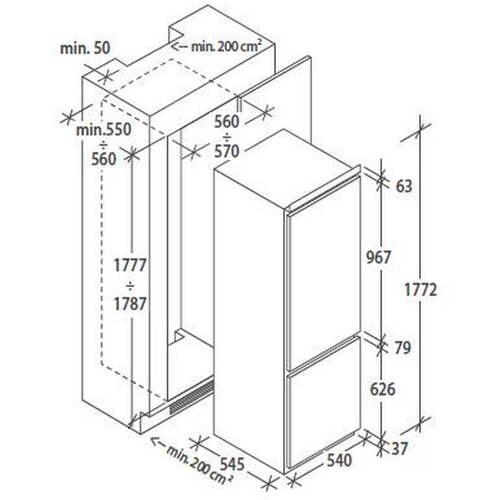 M&amp;ouml;max Kuhinjski Blok Z Aparati Noce Tonale, 360 Cm Slike